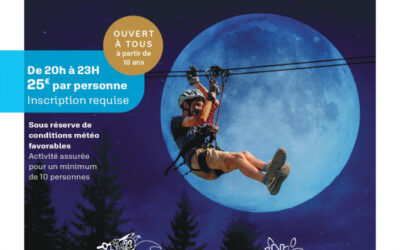 Parcours Aventure Nocturne 2026. Le 23 juillet, 6 et 20 août